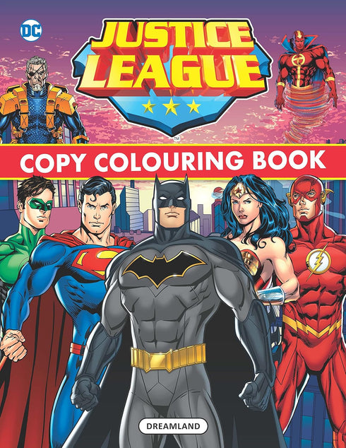 Justice League Copy Colouring and Activity Books Pack